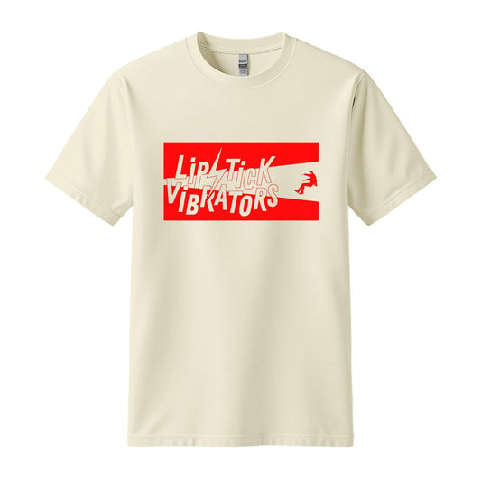 lipstick vibrators beige t-shirt falling man