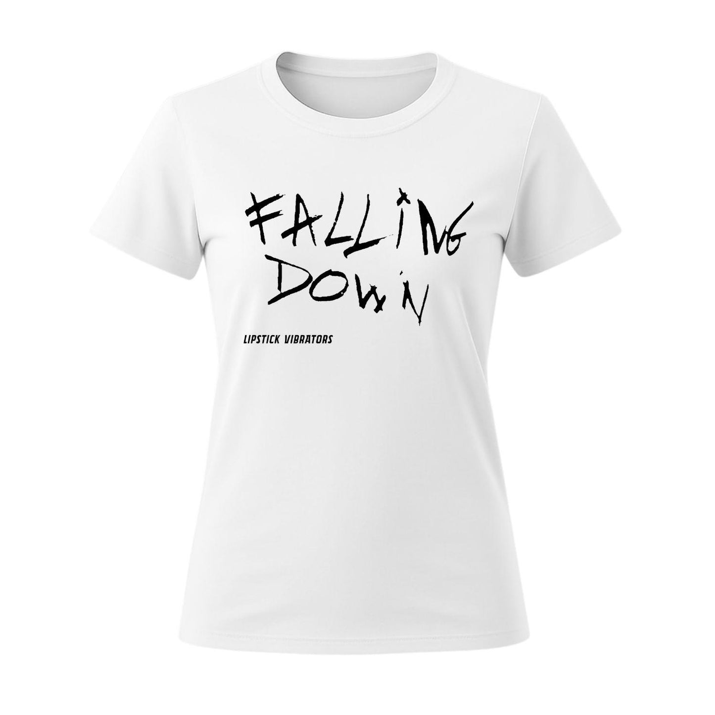 lipstick vibrators women white t-shirt falling down