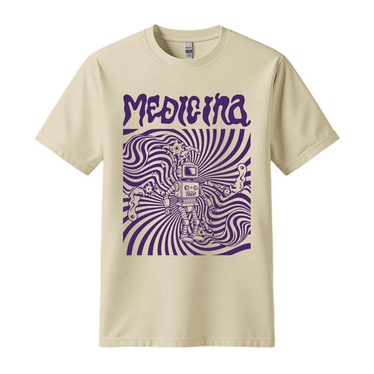 medicina beige t-shirt algeciras rock