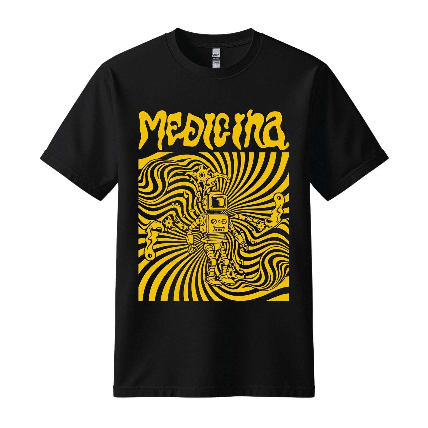 medicina black t-shirt rock algeciras