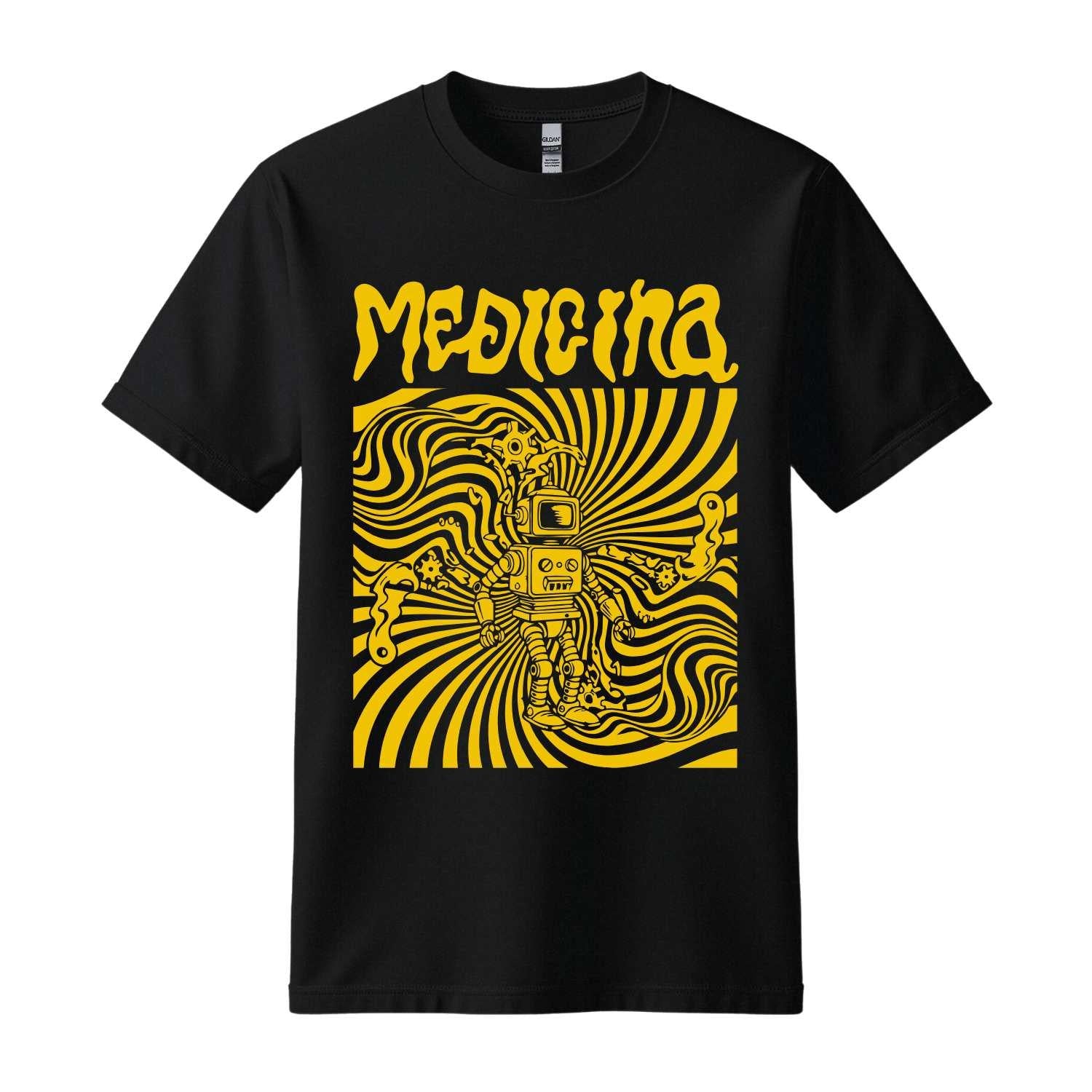 medicina black t-shirt rock algeciras
