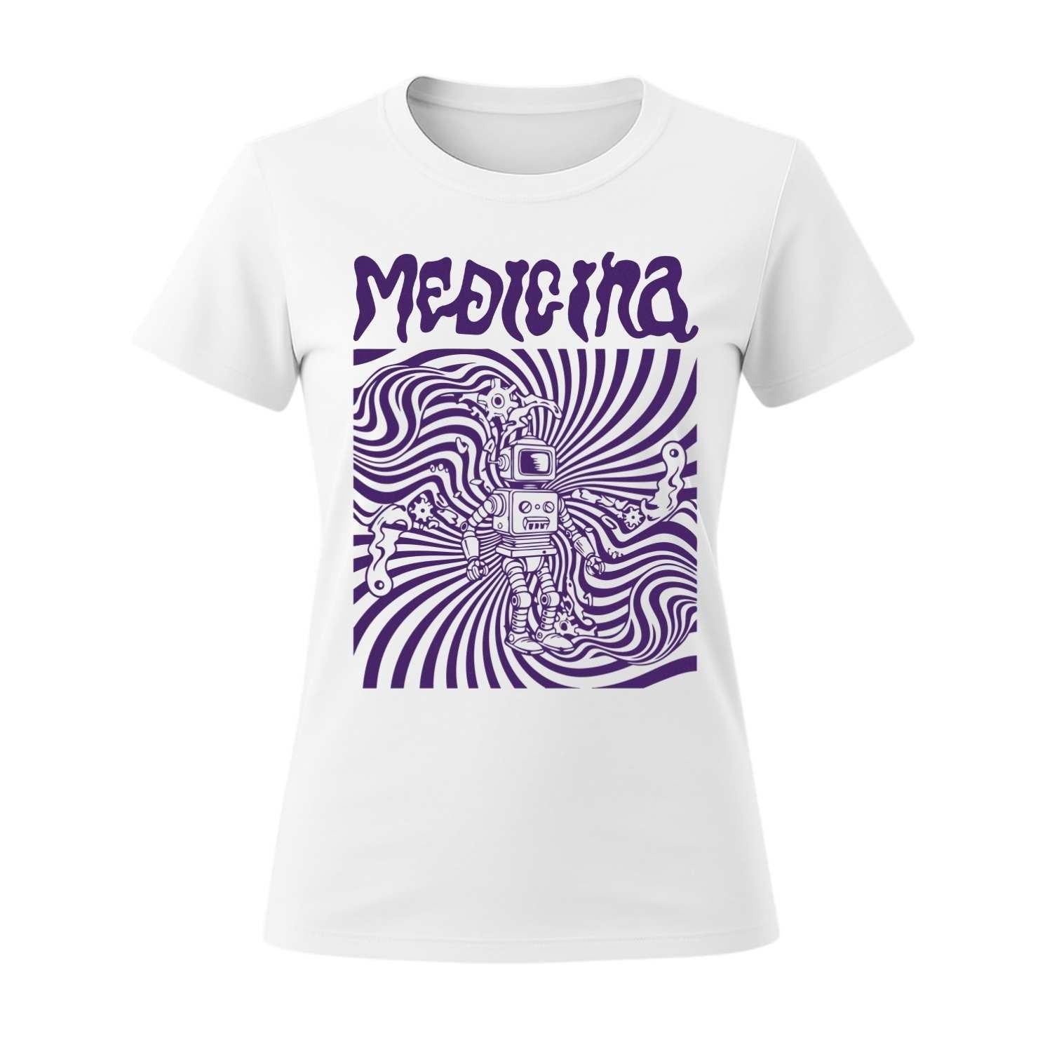 medicina women's white t-shirt