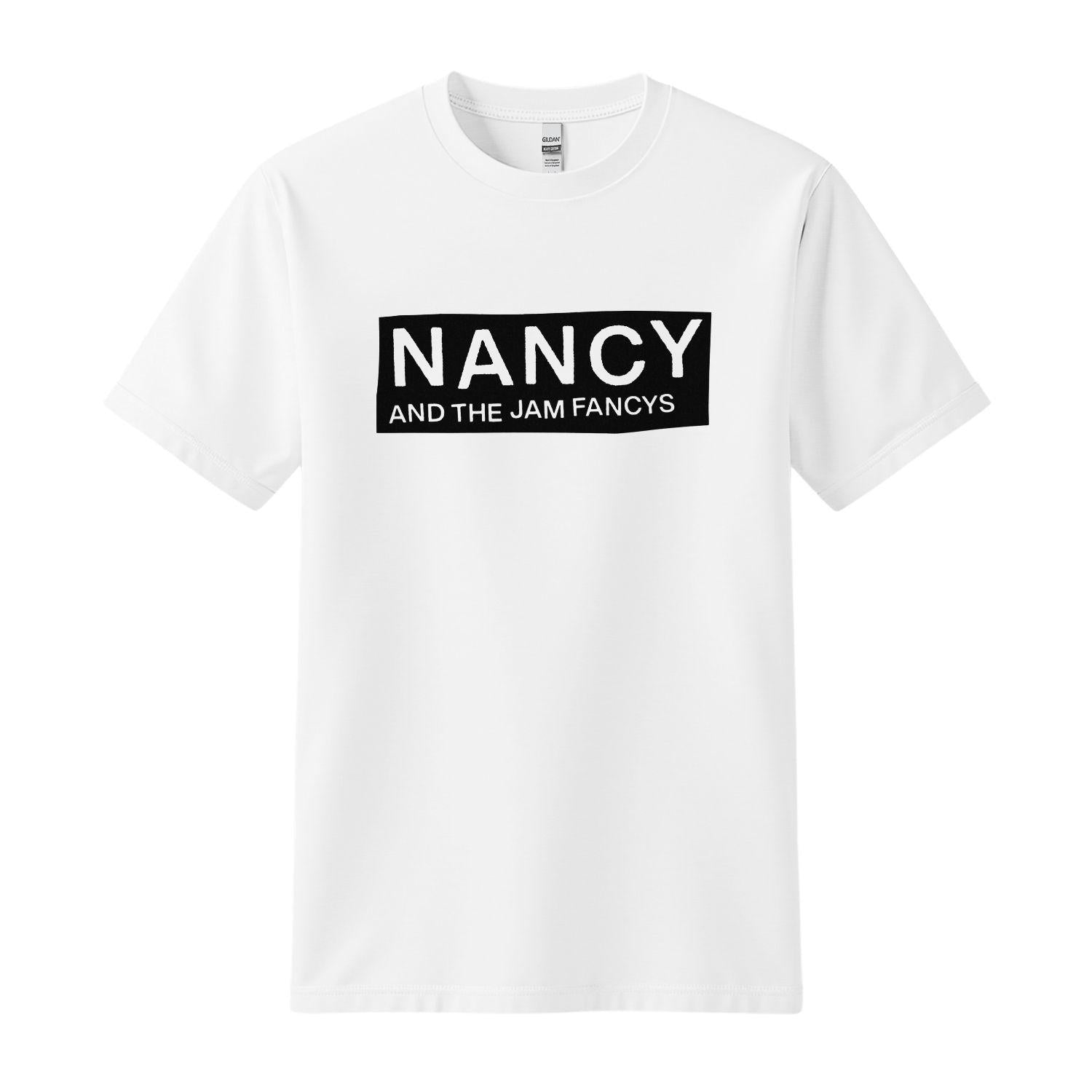 Nancy and the jam fancys white t-shirt
