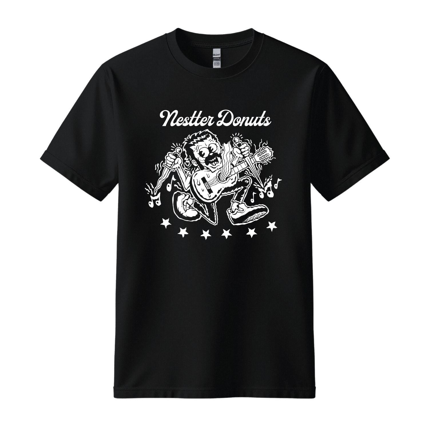nestter donuts navajas black t-shirt