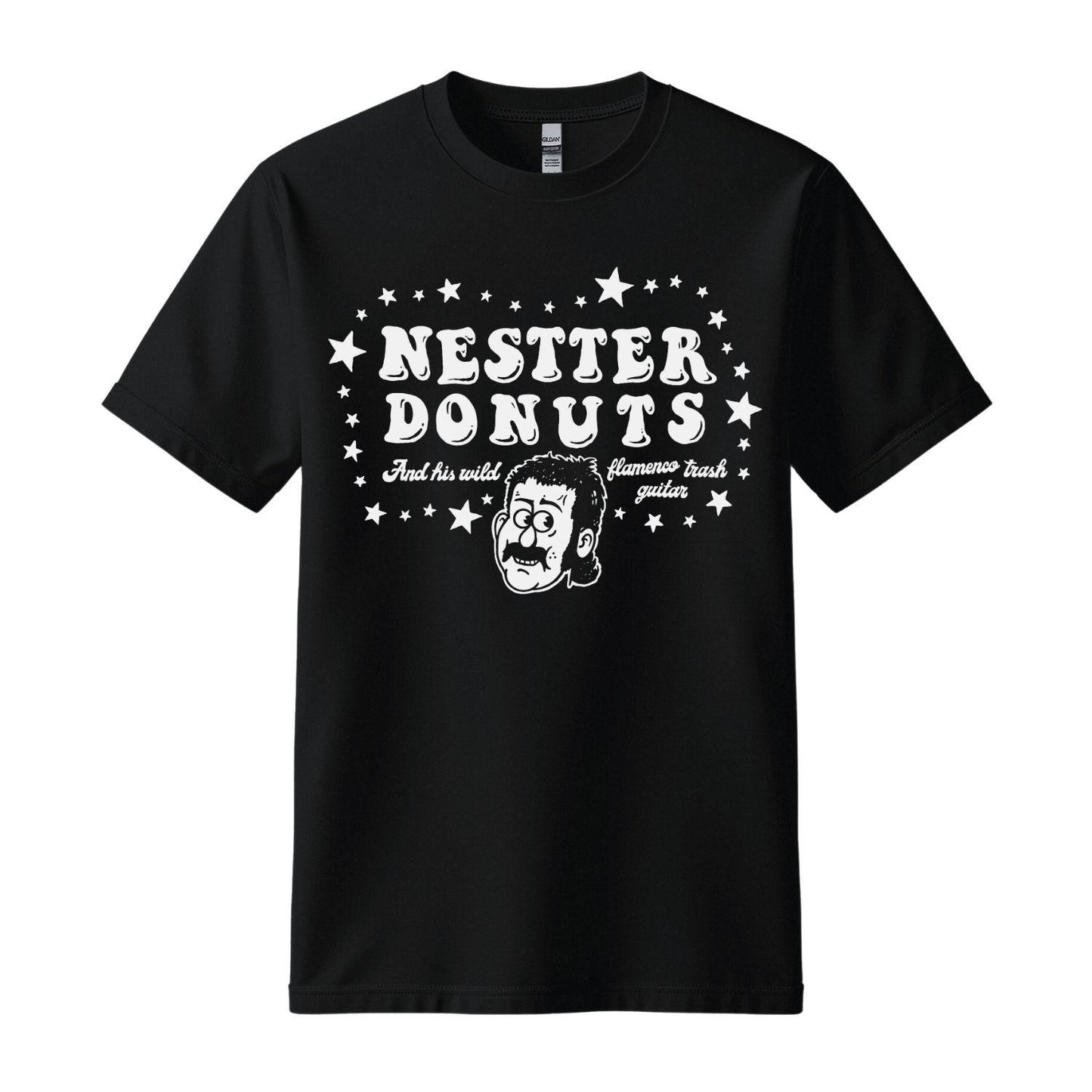 nestter donuts black t-shirt flamenco trash