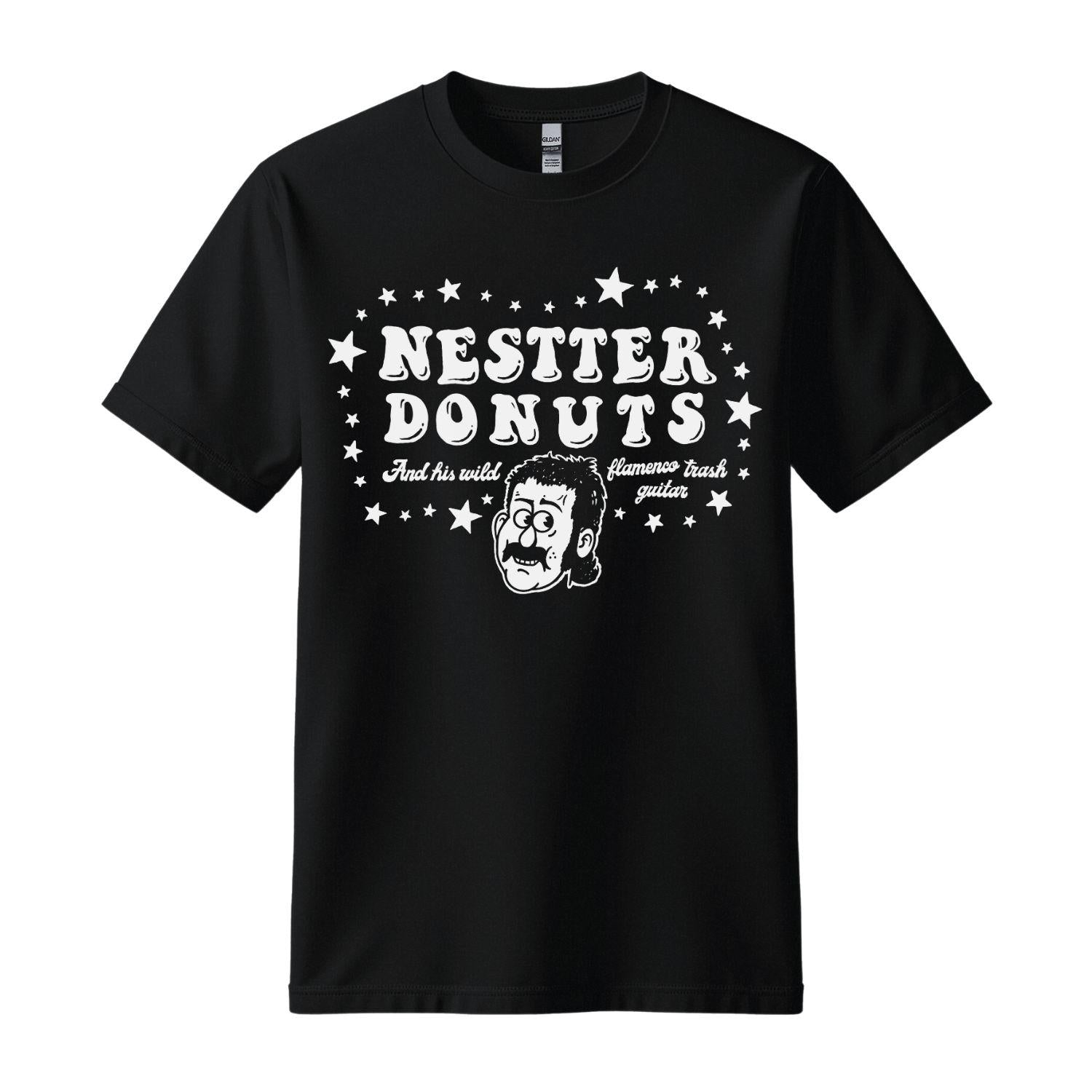 nestter donuts black t-shirt flamenco trash
