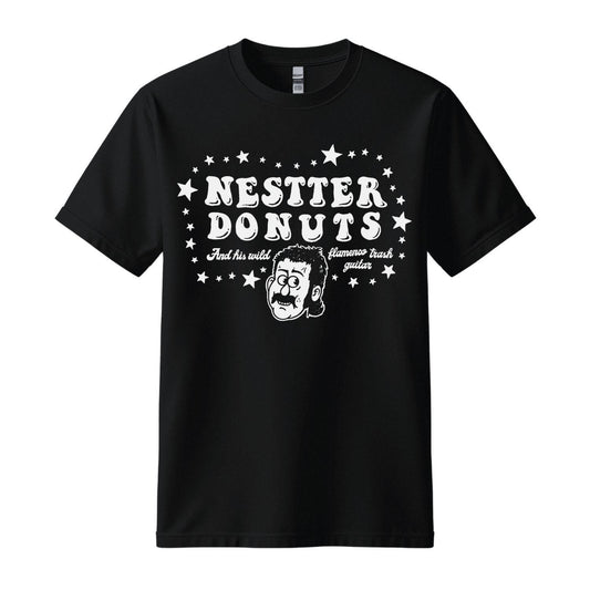 nestter donuts black t-shirt flamenco trash