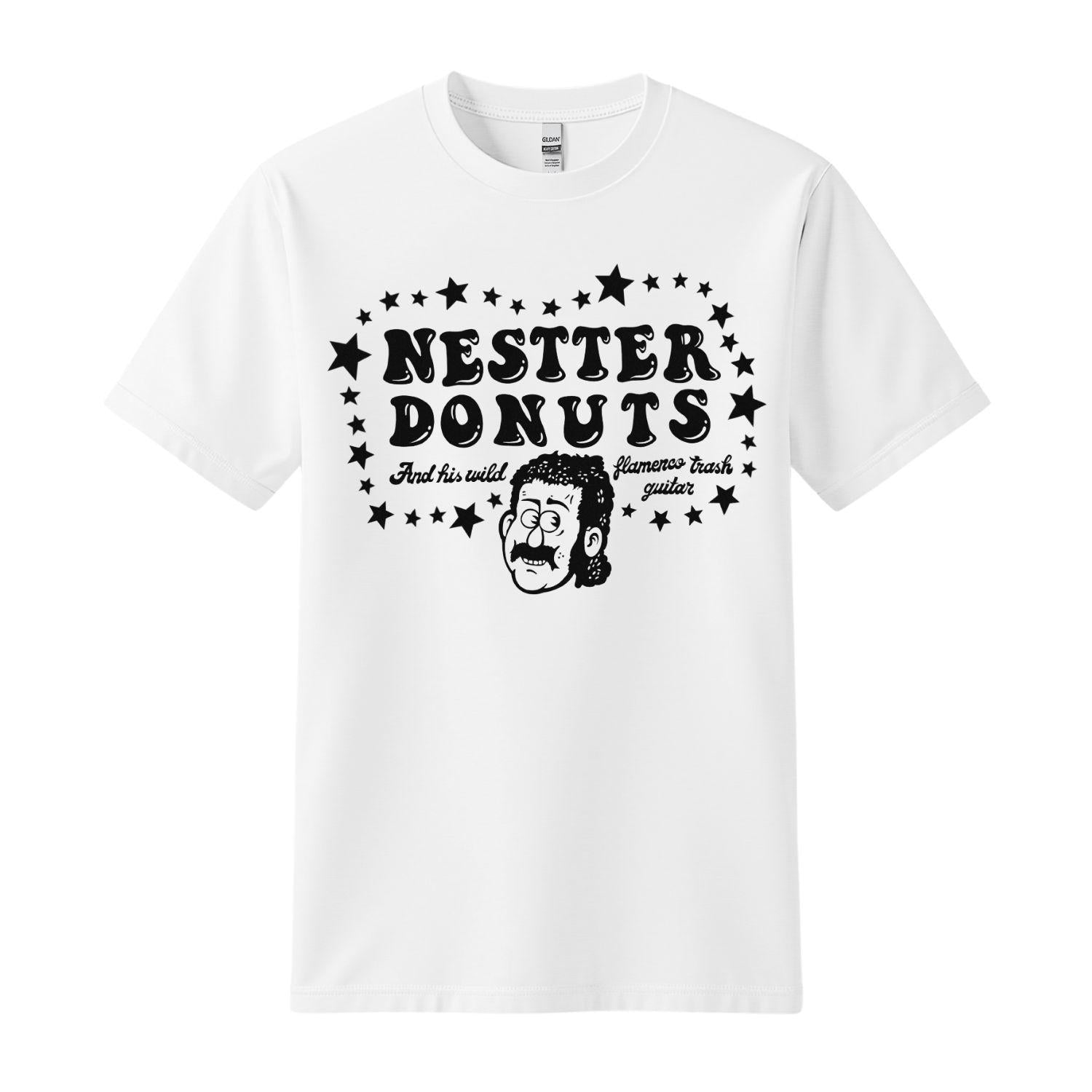 nestter donuts flamenco trash white t-shirt