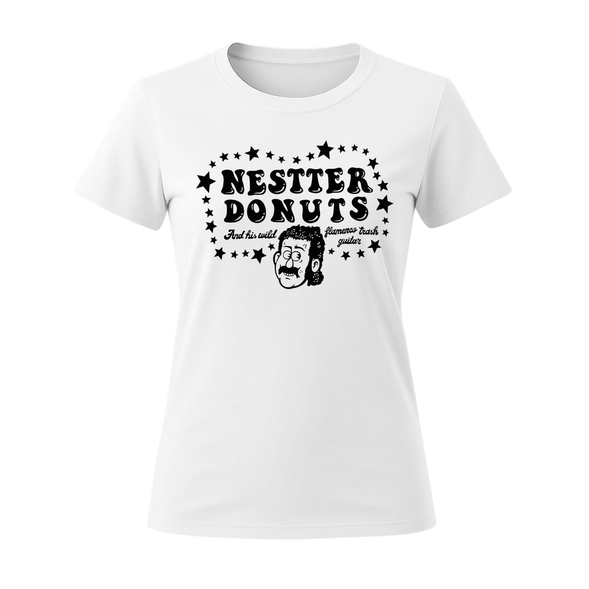 nestter donuts flamenco women's white t-shirt
