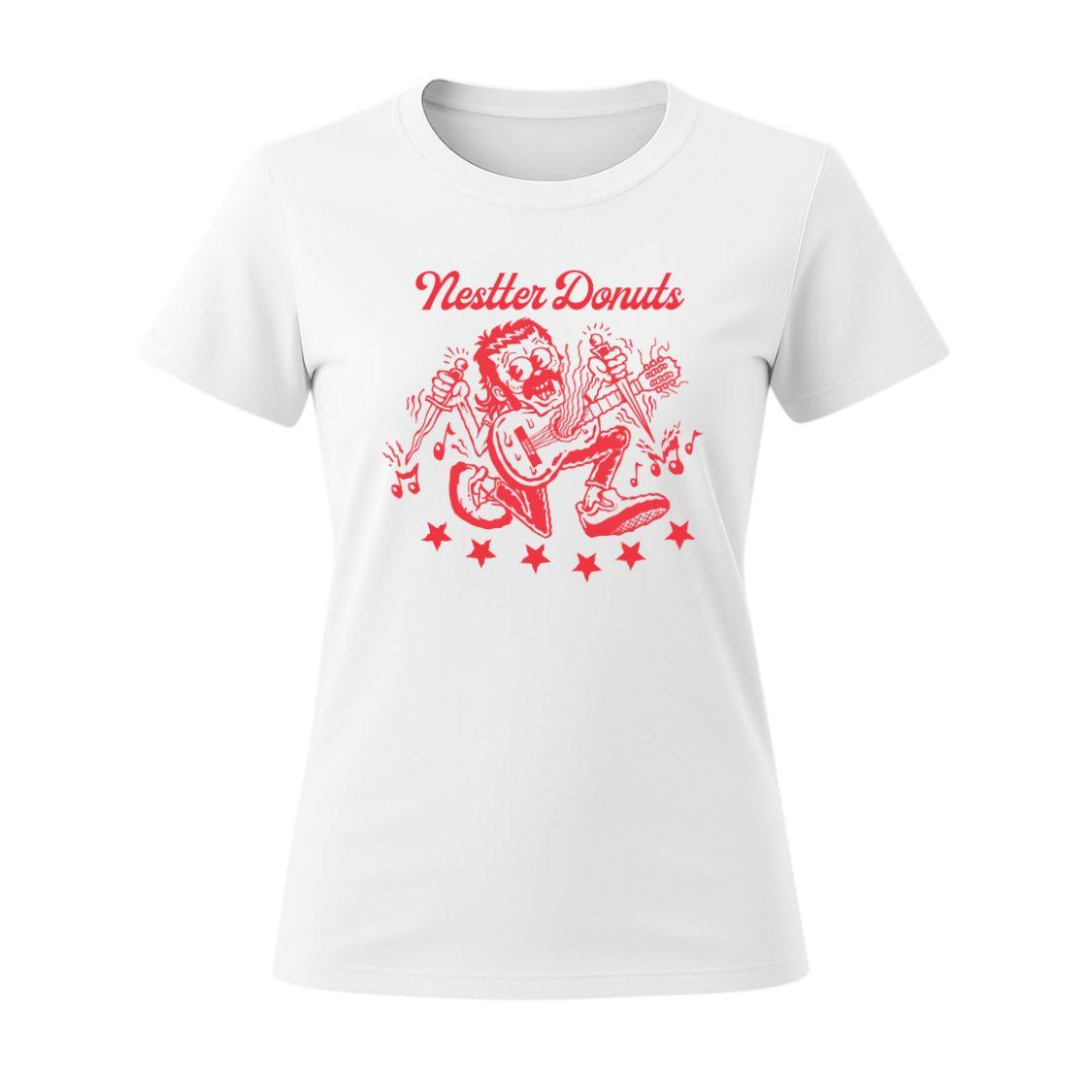 Nestter Donuts women's white t-shirt