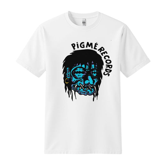 pigme records white t-shirt head reducer