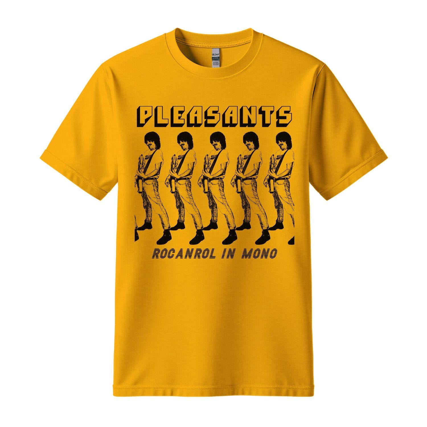 pleasants yellow t-shirt rocanrol in mono