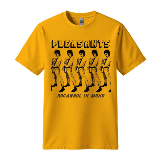 pleasants yellow t-shirt rocanrol in mono
