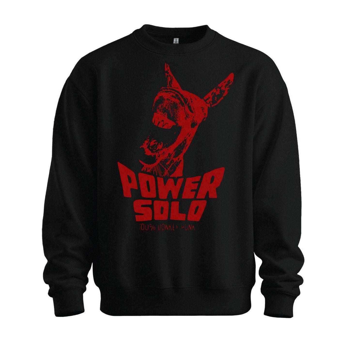 powersolo sweatshirt donkey punk black red