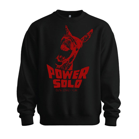 powersolo sweatshirt donkey punk black red
