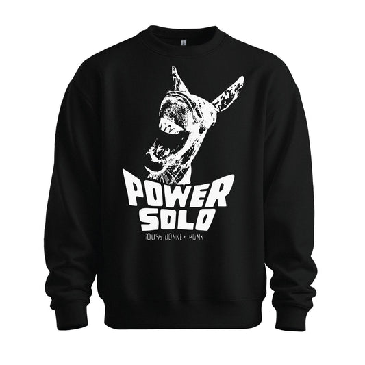 powersolo sweatshirt donkey punk black white