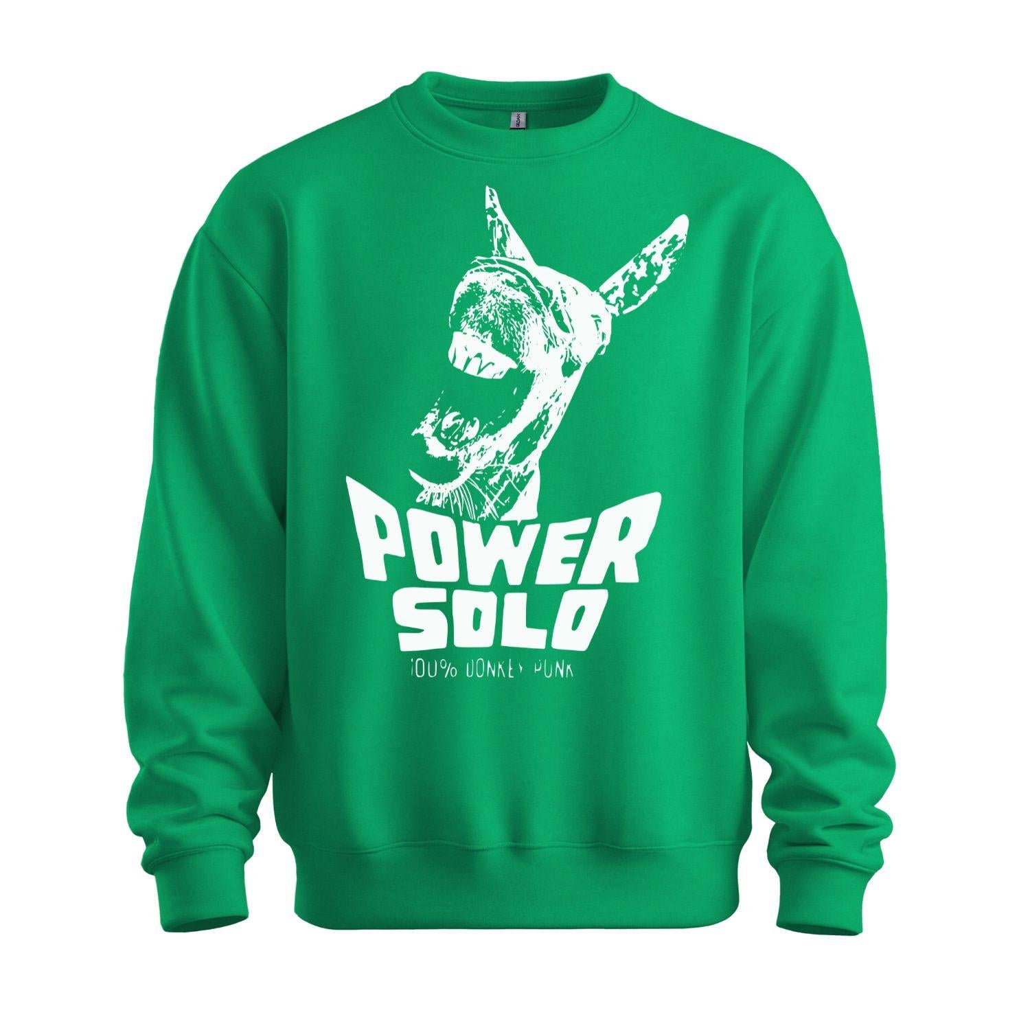 powersolo sweatshirt donkey punk green white