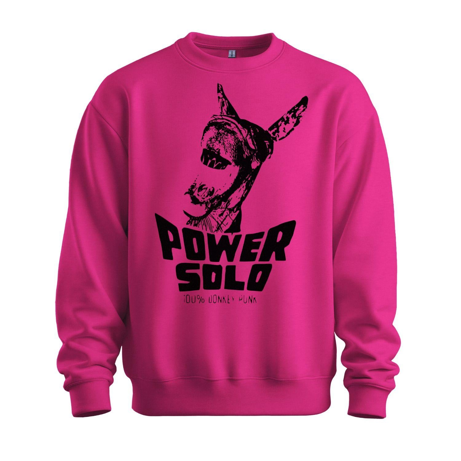 powersolo sweatshirt donkey punk pink black
