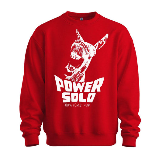 powersolo sweatshirt donkey punk red white