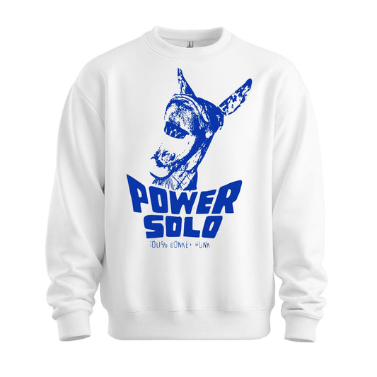 powersolo sweatshirt donkey punk white blue