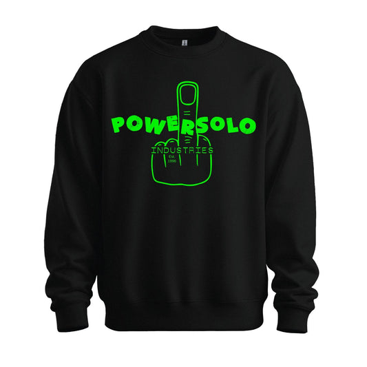 powersolo black sweatshirt industries