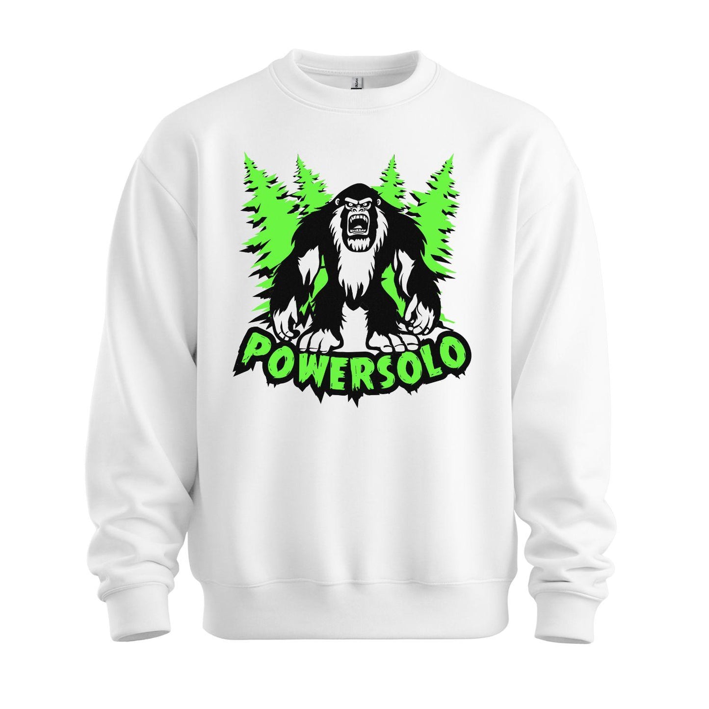 powersolo sweatshirt sasquatch white