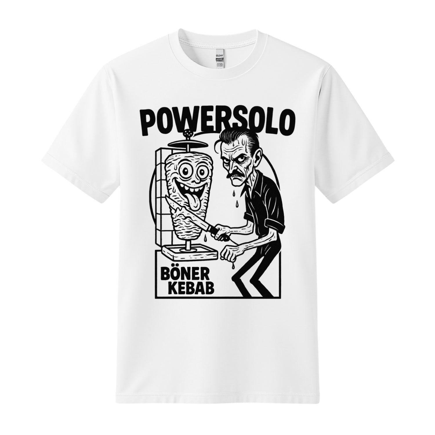 powersolo t-shirt boner kebab black