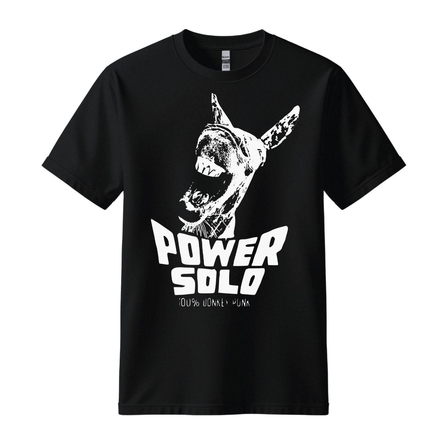 powersolo t-shirt donkey punk yellow black