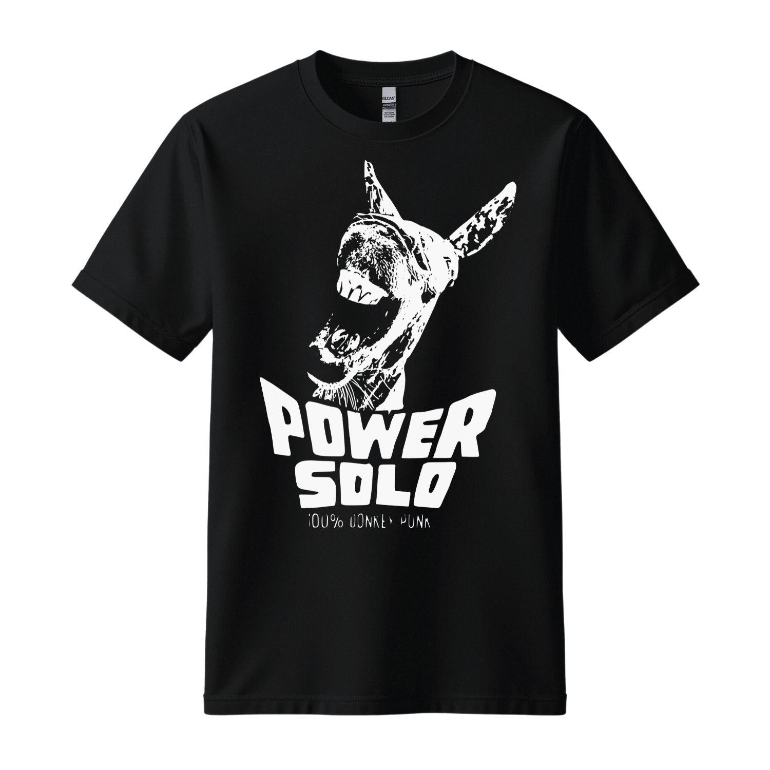 powersolo t-shirt donkey punk yellow black