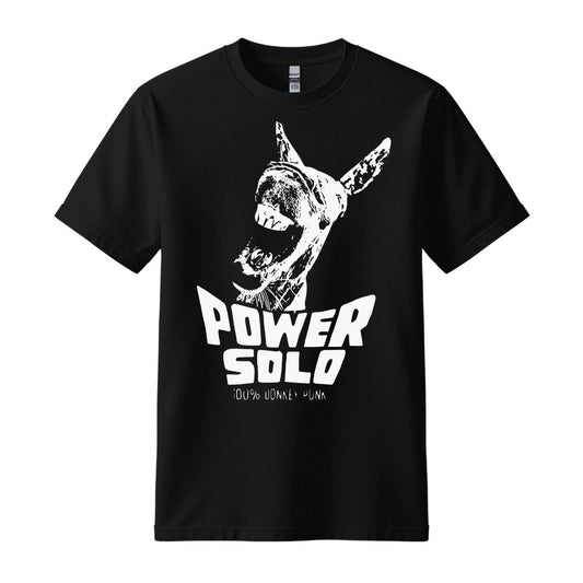 powersolo t-shirt donkey punk yellow black