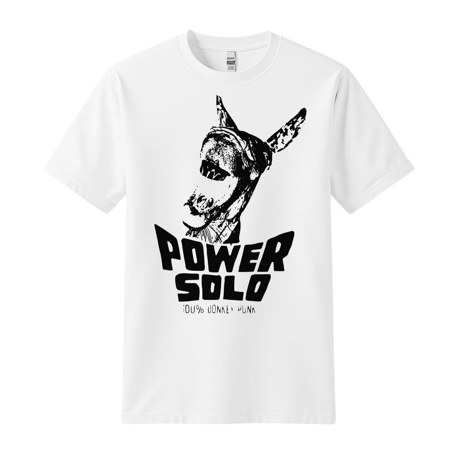 powersolo t-shirt donkey punk yellow black
