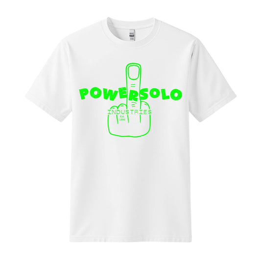 powersolo white t-shirt industries