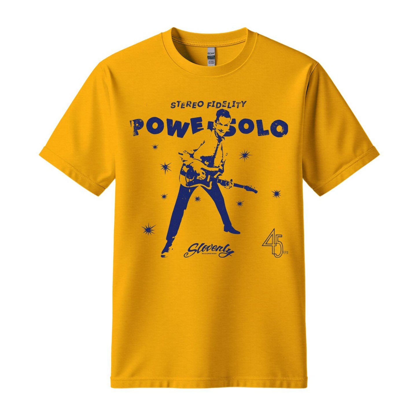 powersolo t-shirt stereo yellow blue