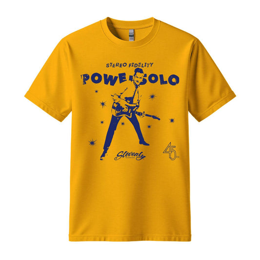 powersolo t-shirt stereo yellow blue