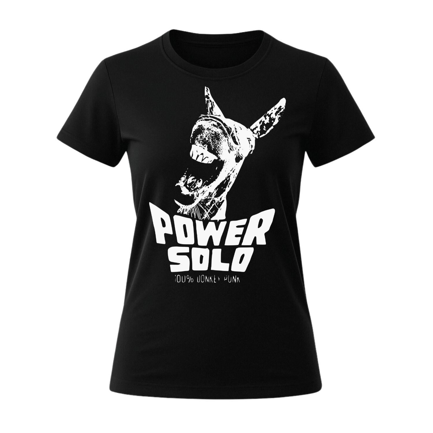 powersolo t-shirt women black donkey