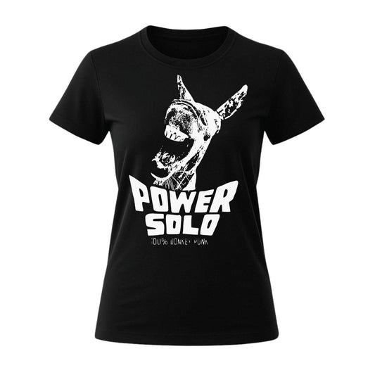 powersolo t-shirt women black donkey