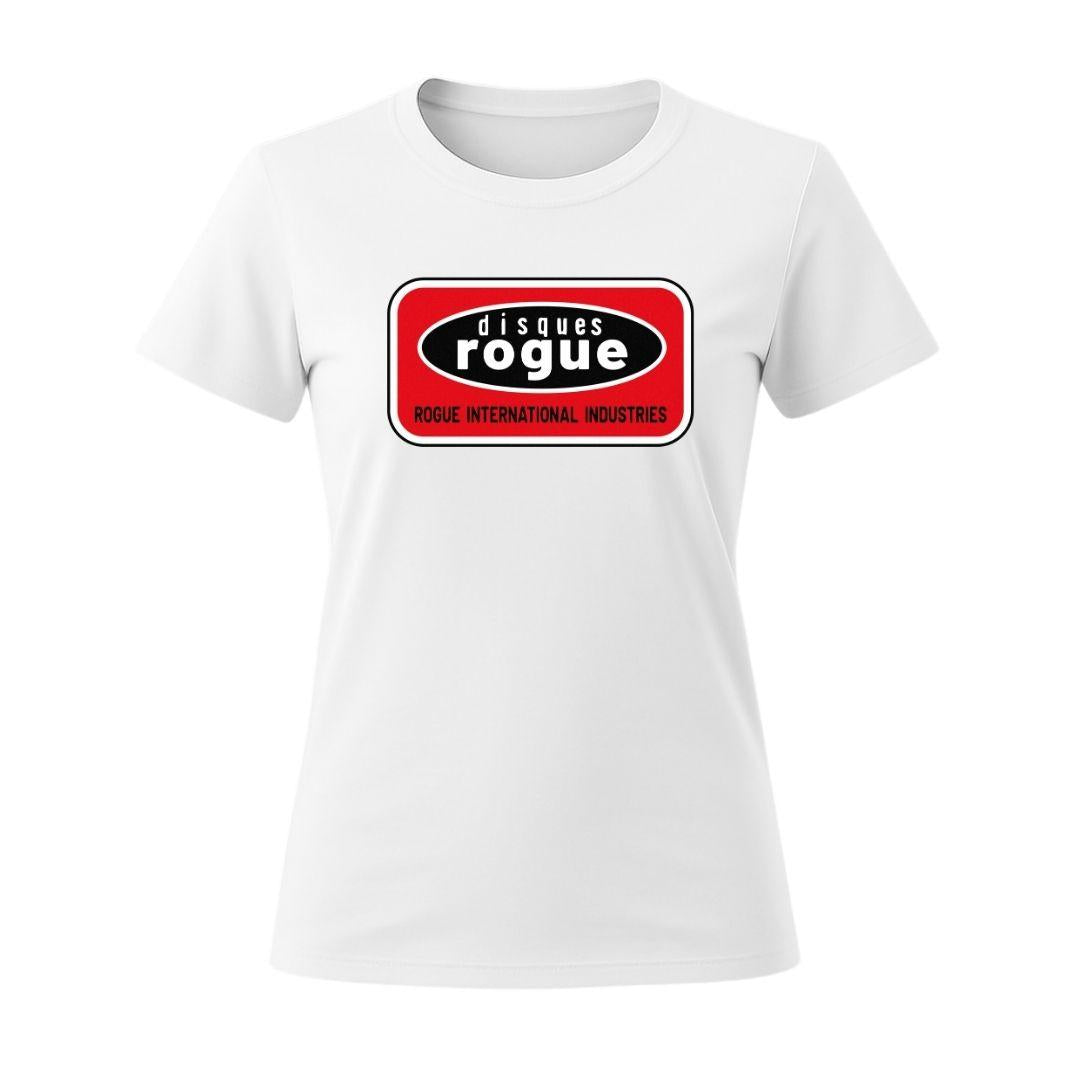 rogue records women's white t-shirt