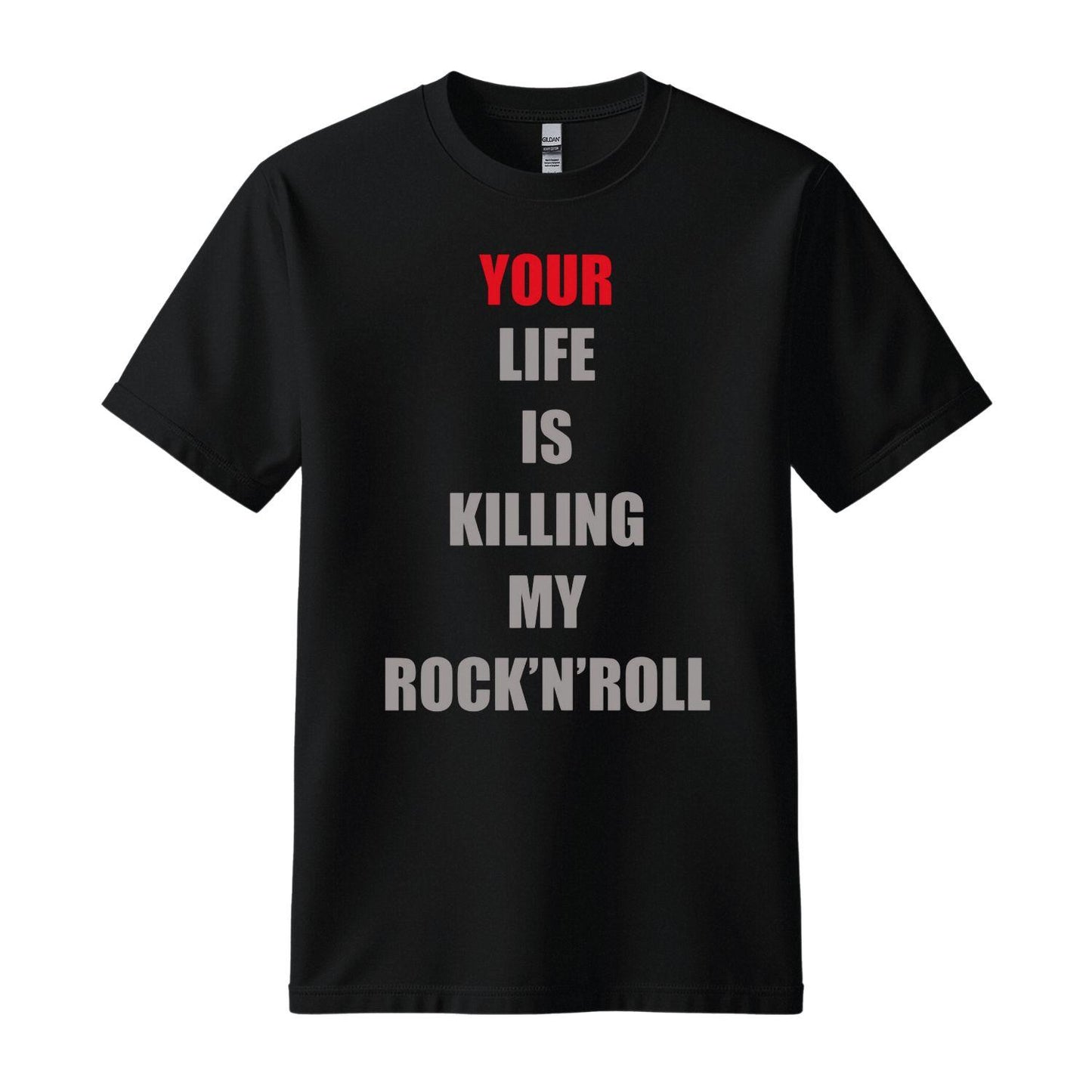 singapore sling black t-shirt your life is killing my rock'n roll
