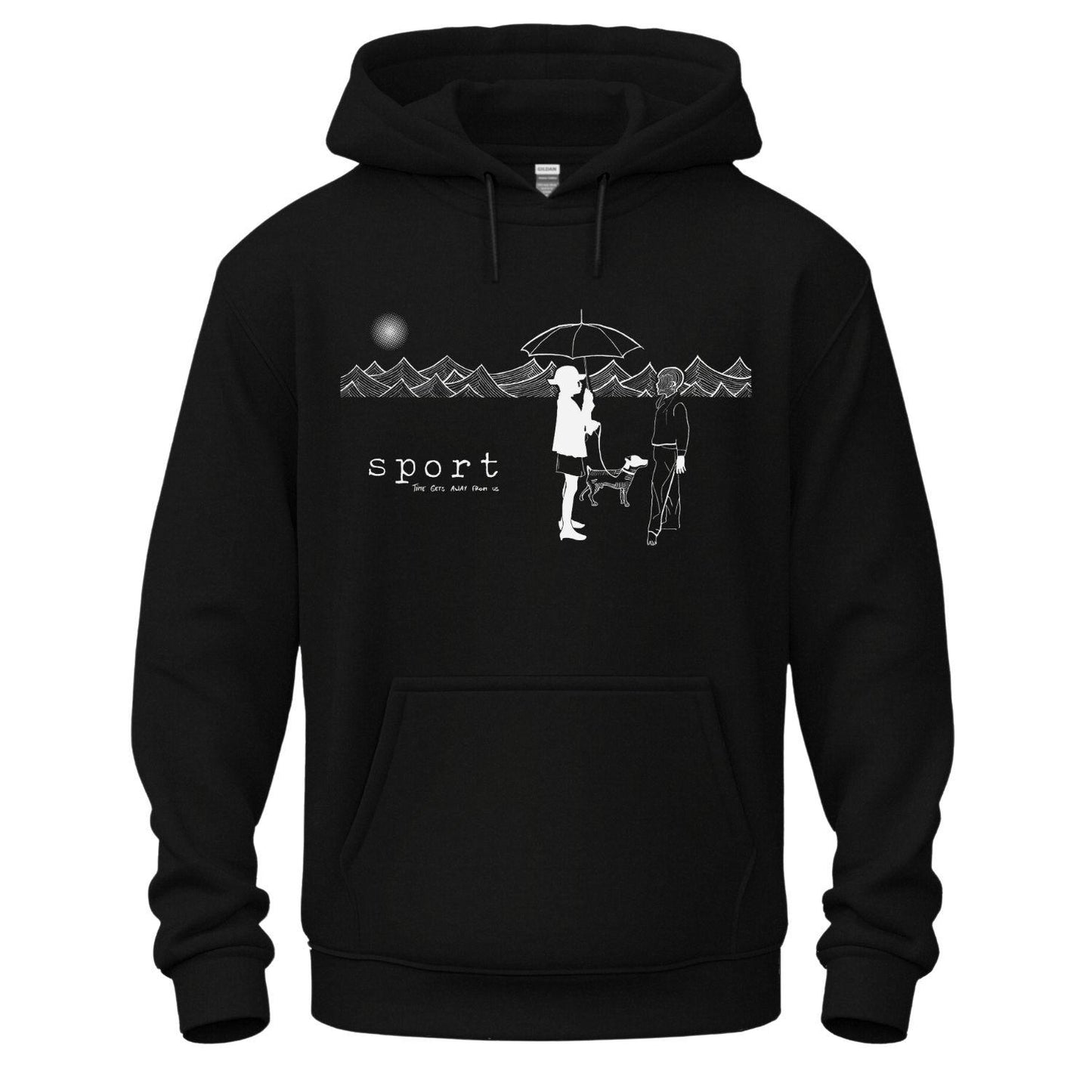 sport hoodie duel black