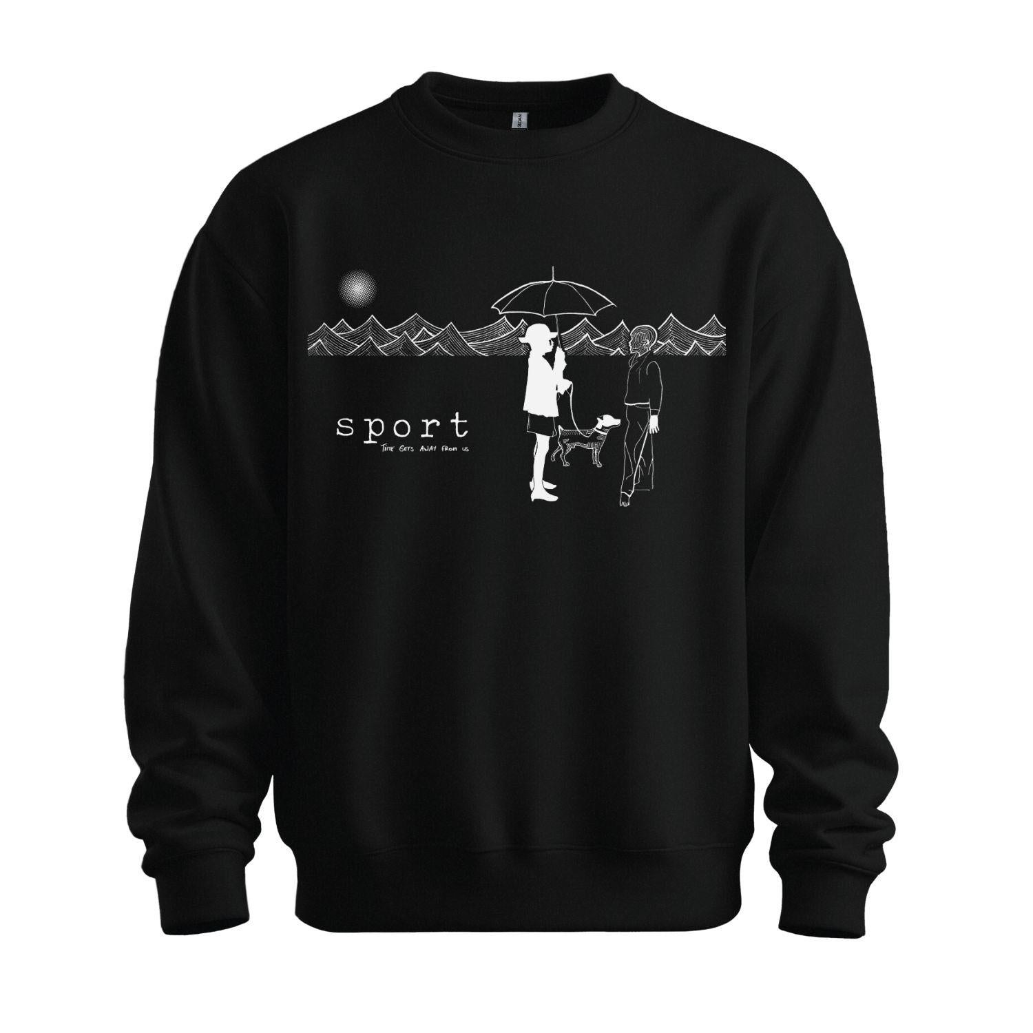 sport black sweatshirt duel