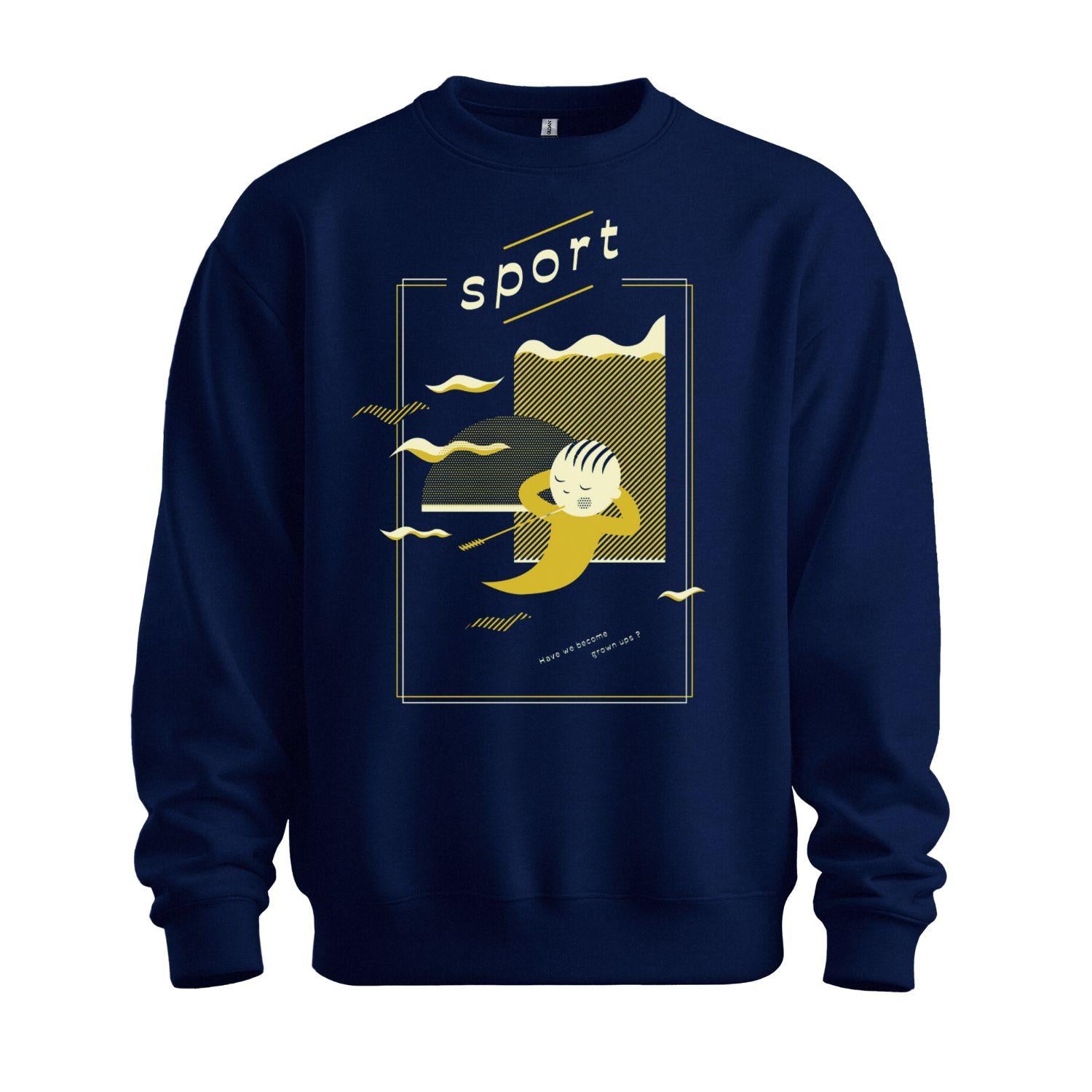 sport navy sweatshirt grownups