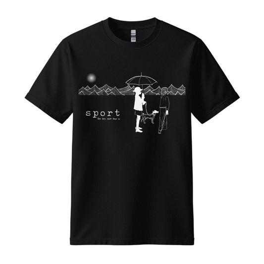 sport black t-shirt duel black