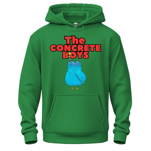 the concrete boys hoodie blue bird green