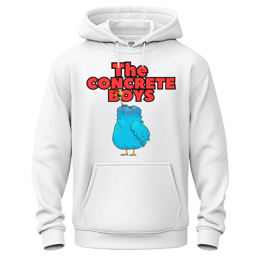the concrete boys hoodie blue bird white