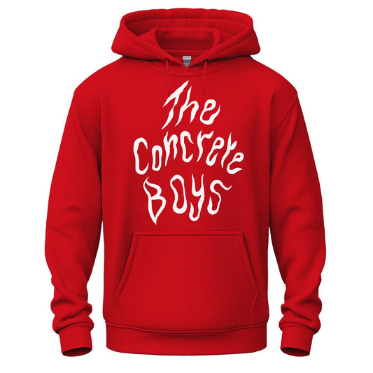 the concrete boys hoodie logo red