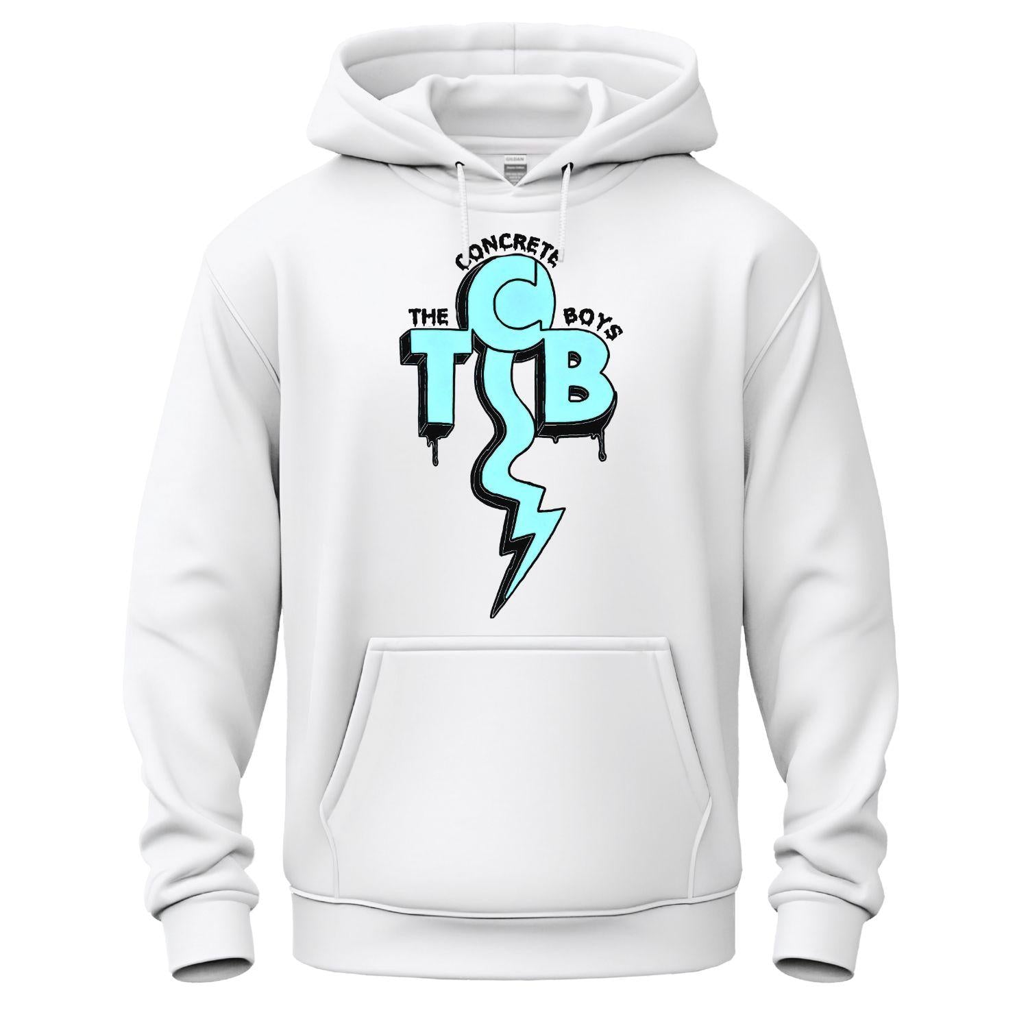 the concrete boys hoodie tcb white