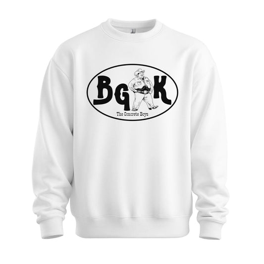 the concrete boys sweatshirt bgk white