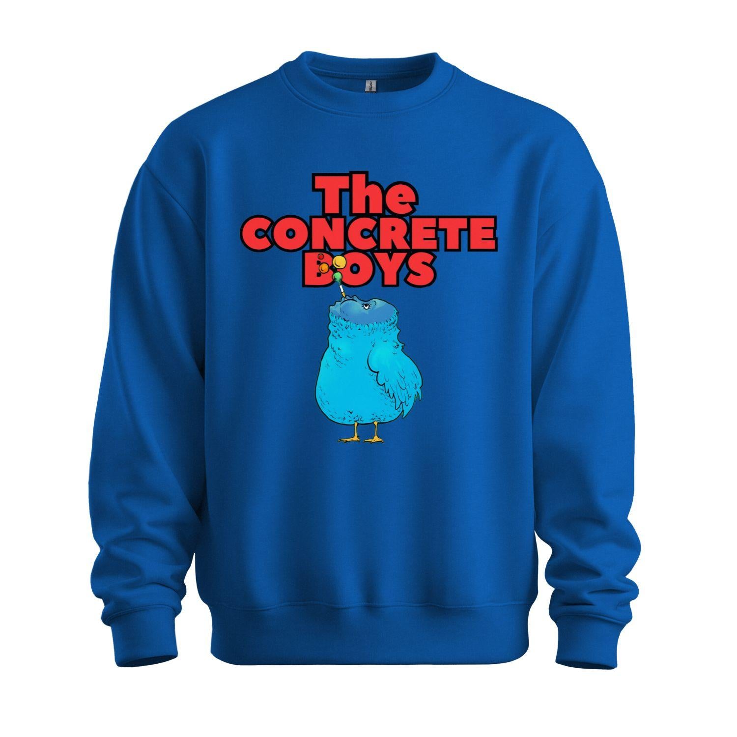 the concrete boys sweatshirt blue bird blue