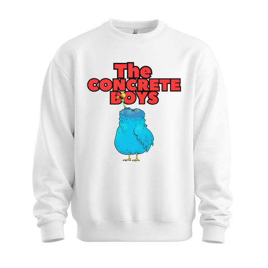 the concrete boys sweatshirt blue bird white