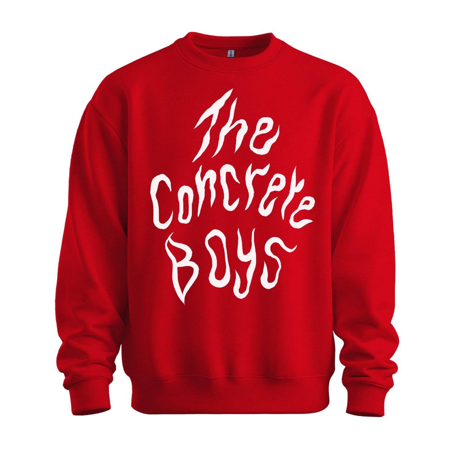 the concrete boys sweatshirt logo red